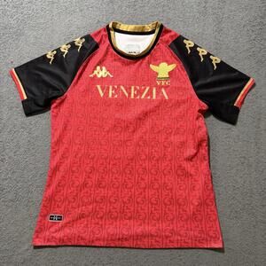 Venezia FC Kappa 2021-22 Fourth Football Jersey M Maroon/Black/Gold
